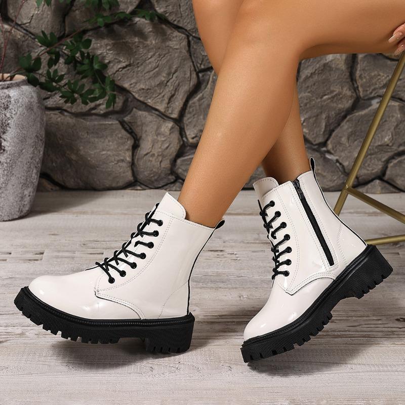 Fashion Internet Celebrity Heightened Platform 2025 New Versatile Booties Spring and Autumn Women's Single Boots