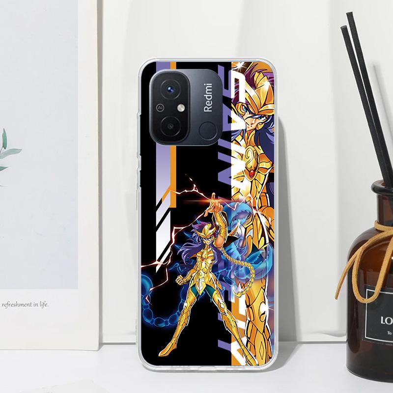 Anime Saint Seiya Phone Case For Xiaomi Redmi 14C 13 13C 12 12C 10 10A 10C 9 9A 9C 9T 8 8A 7 7A 6A 6 Pro K80 K70 K60 K40 K20 12C