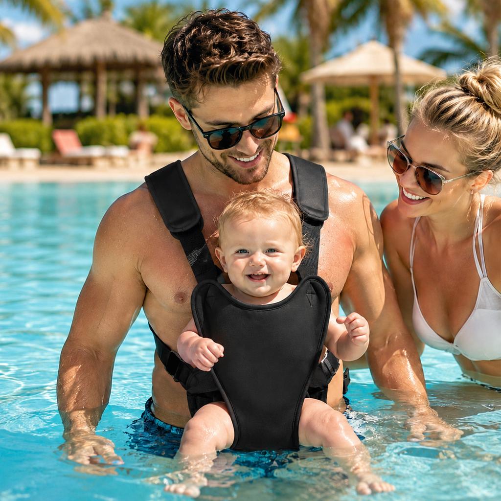 Summer Baby Swimming Carrier Two In One Infant Waist Stool Adjustable Strap Support Breathable Material Outdoor Indoor Use