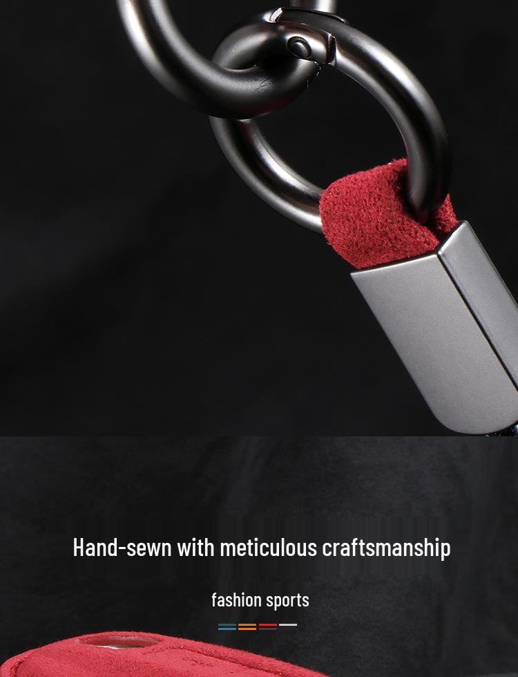 Porsche Key Case Protective Shell for Cayenne, Panamera, Macan, 911, 718 - Full Wrap High-End Buckle.