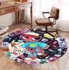 Dandy's World Pattern Round Rug, Indoor/Outdoor Mat, for Picnic, Gameroom, Bedroom, Office, Living Room, Home Decor Carpet, Birthday Gift