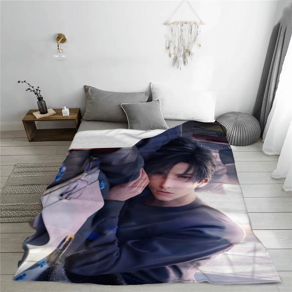 Zayne Blanket Game Love And Deepspace Throw Soft Rug Sofa Bed Camping Travel Gift For Girls Warm Fluffy Blanket Home Decor 1PC