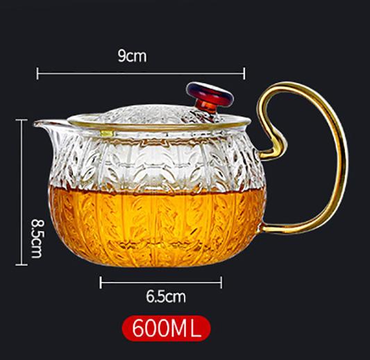 Glass Teapot Puer Kitchen Accessories Tea Teapots Kettle Coffee Pots Teaware Set Infuser Pot Dining Bar Home Garden