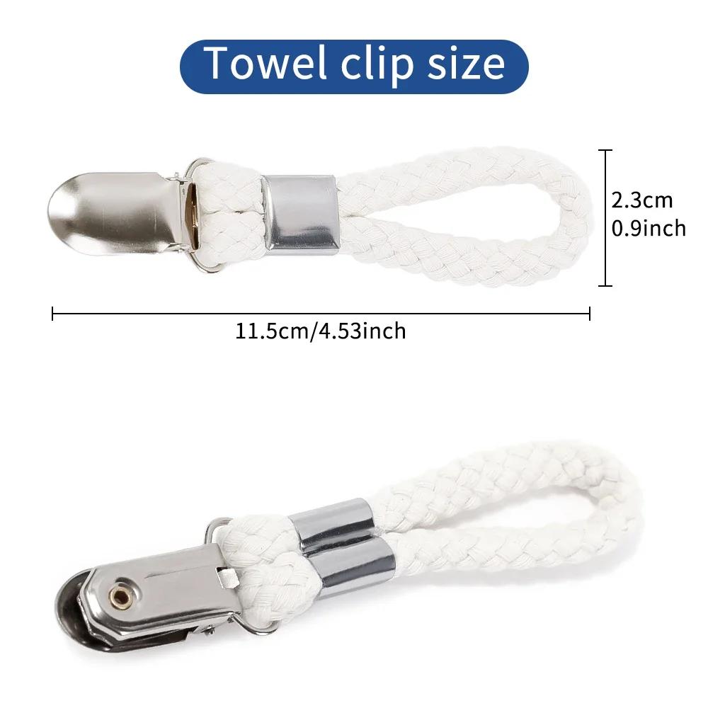 4/6PCS Hanging Tea Towels Clip Bathroom Metal Towel Holder with Loop Cotton Kitchen Bathroom Storage Hanging Towels Hook Clamp