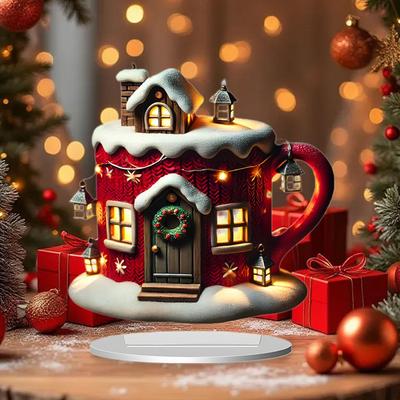 2D Christmas Decoration Souvenir Artwork for Bedroom Living Room Tabletop