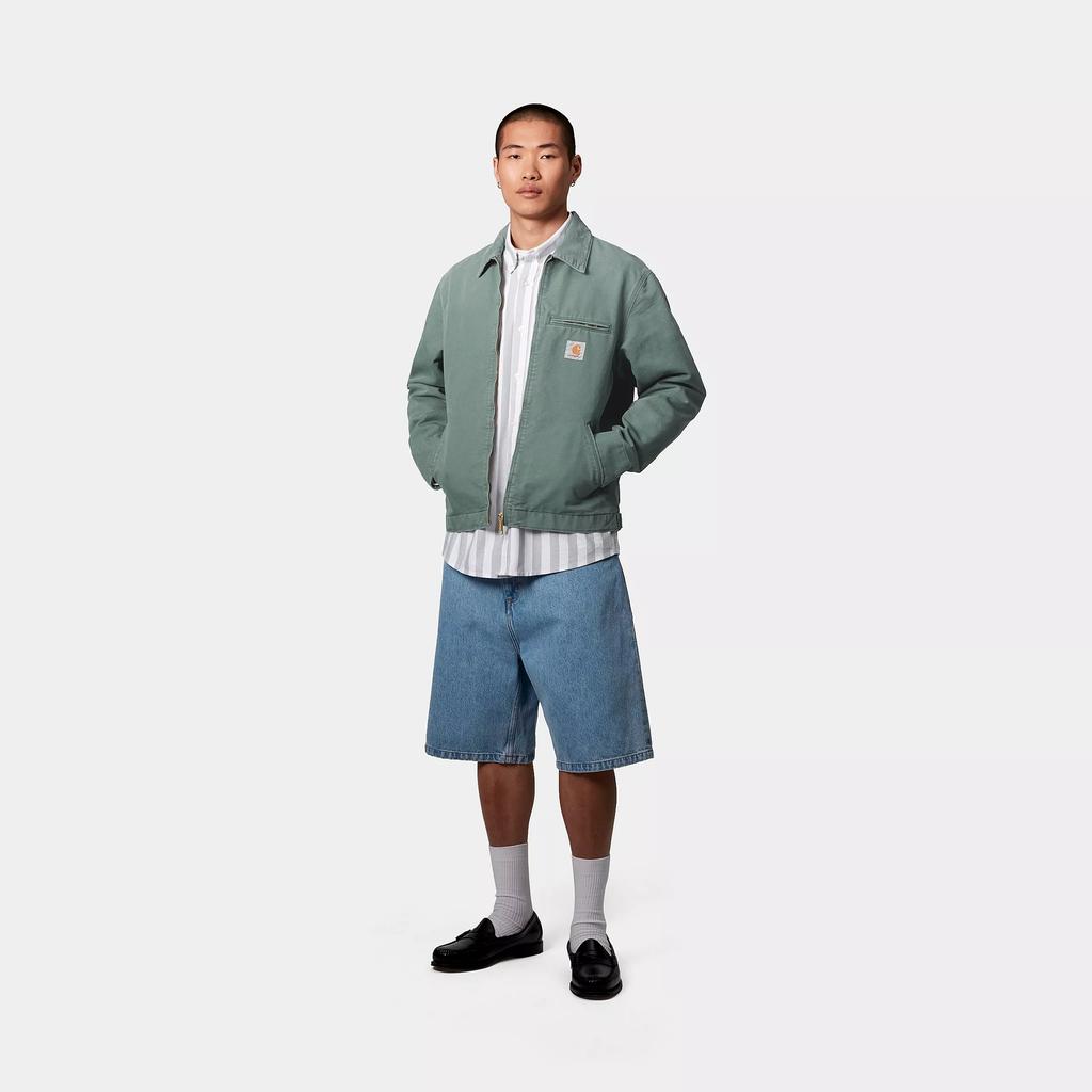 Carhartt WIP SS25 Detroit Jacket Classic Logo Solid Color Comfortable Zip Collar Long Sleeve Detroit Jacket Men Jackets I034819-2R8-4O