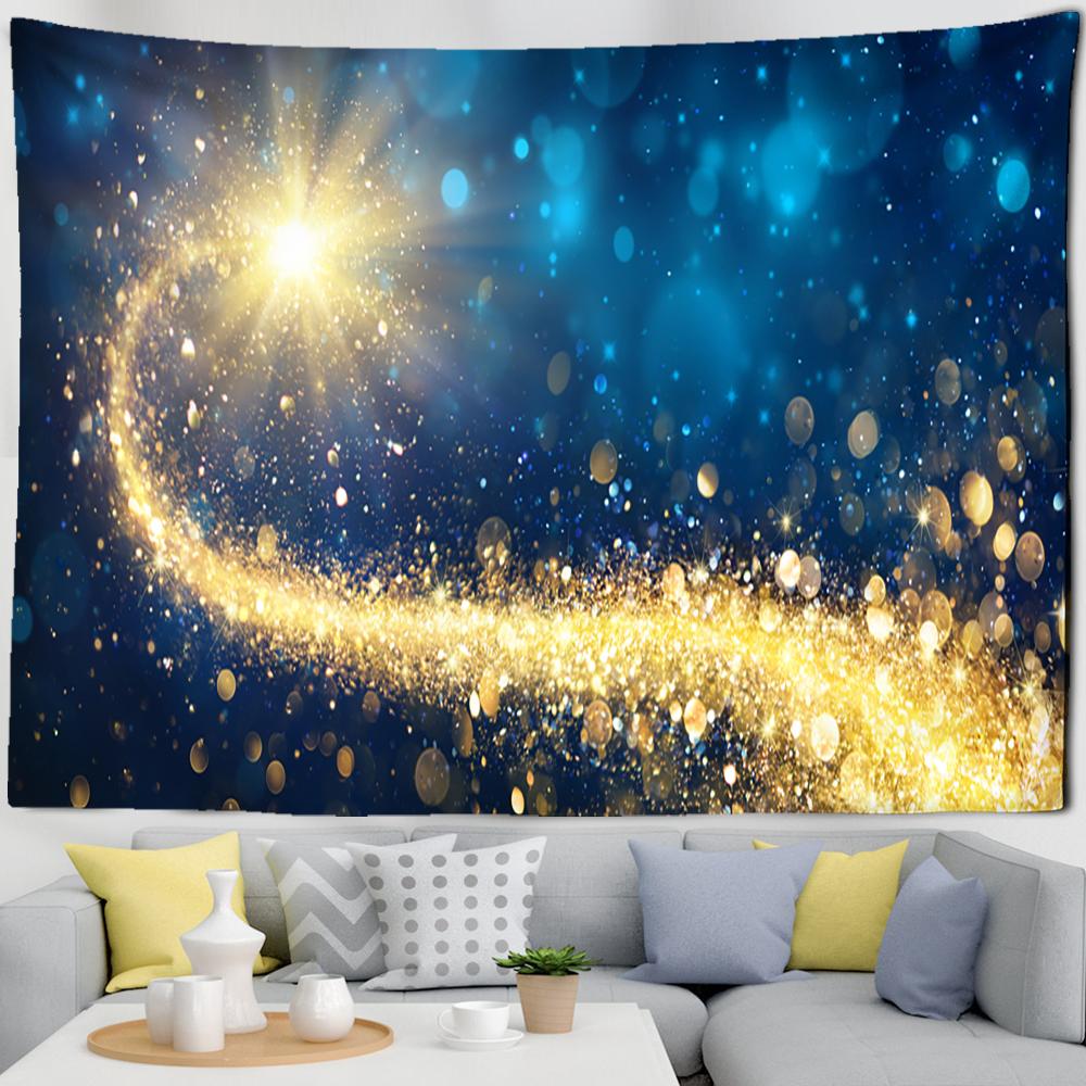 Tapiserie superbă cu focuri de artificii, cadou de Crăciun, agățat pe perete, vrăjitorie psihedelică, artist hippie, decor acasă