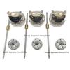 3 Pieces Spray Gun Accessories H-827 1.4 Mm/1.7mm/2.0mm Nozzle Cap Replacement for Painting for Cars Automotive Paint Sp