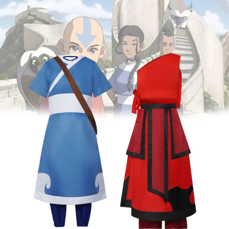 Avatarsett Cosplay Mote Komfortabel Enkel Kjole Jente