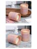 Romantic Pink Glass Scented Candle with Plant Wax - Boxed Souvenir, In Stock