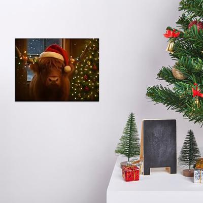 Calendar de perete cu vaca Highland 2026 Bovine Highland Scoțiene Planificator lunar 12 Decor de perete cu animale drăguțe pentru casă și birou
