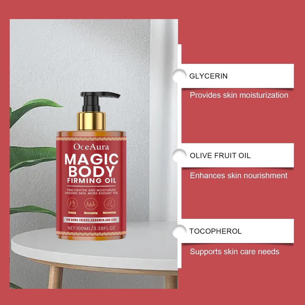 OceAura Body Moisturize Oil Firm Skin Improve Relaxation Reduce Fine Lines Relieve Stress Deep Hydrate Wh-iten Skin Massage Oil