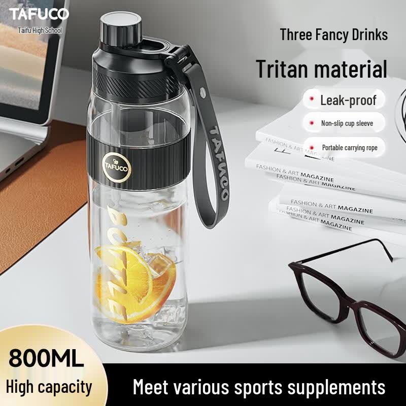 TAFUCO 0.8L Stainless Steel Dual-Use Sport Bottle