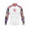 Cross-border special for printed long-sleeved surf suits, tight anti-chlorine wetsuits, beach sunscreen jellyfish suits