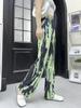 2023 Women's Plus Size Summer Rayon Nine-Point Casual Wide-Leg Pants