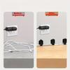 10pc Self-Adhesive Cable Clips Holders, Heavy-Duty Grey Cord Organizers with -Free Adhesive Strips