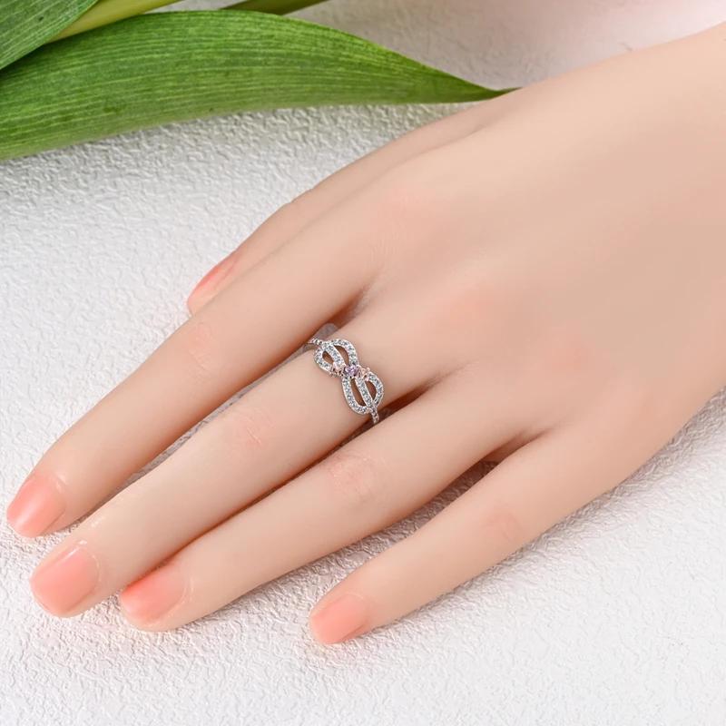Authentic Copper Metal Metal Ring Romantic Love Special Mother's Day Series Zircon Heart Ring Elegant Exquisite Party High Quality Fine Jewelry