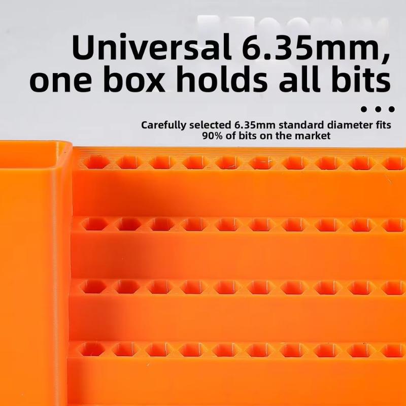 1Pcs Screwdriver Head Storage Toolbox Hole Board Screwdriver Stand Hex Shank Organiser Drill Holder 50 Holes Bit Organiser