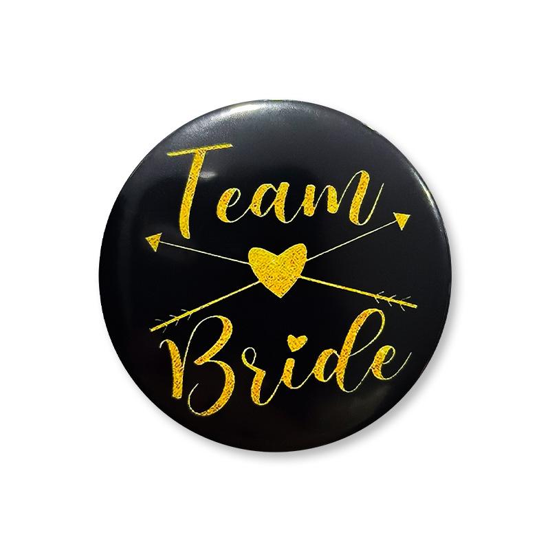 Team Abzeichen für die zukünftige Braut - Foto-Requisite für den Junggesellinnenabschied