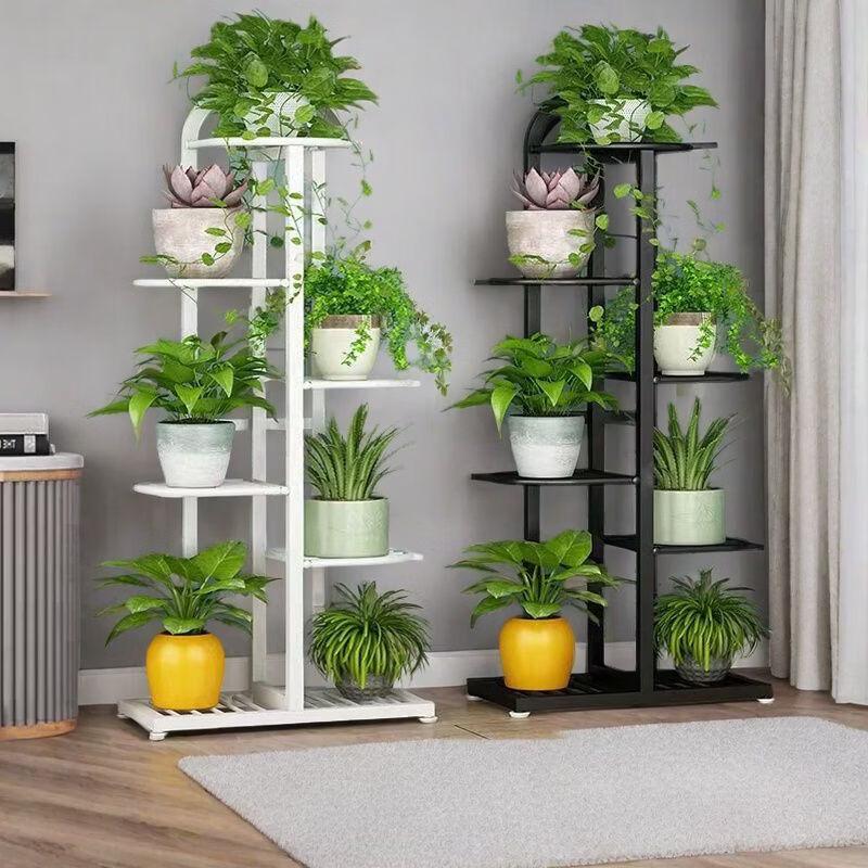 Floor-Standing Metal Flower Pot Rack