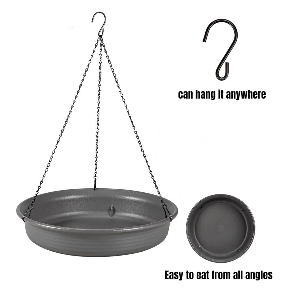 Rust-proof Hummingbird Bath Rust-proof Hanging Hummingbird Bath Metal Bowl with Durable Construction for Garden