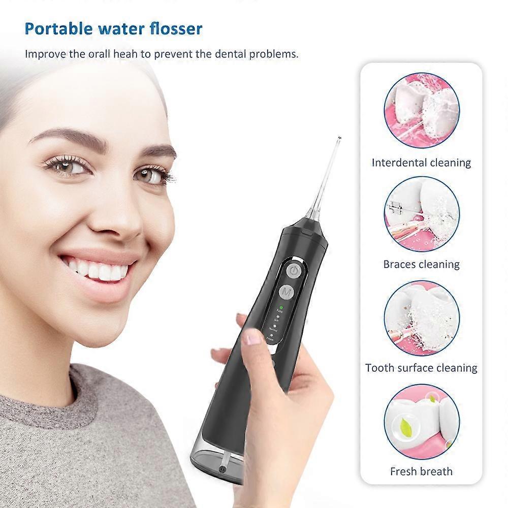 M209 310ml Cordless Water Flosser 4 Modes IPX7 Waterproof Dental Oral Irrigator Teeth Cleaner