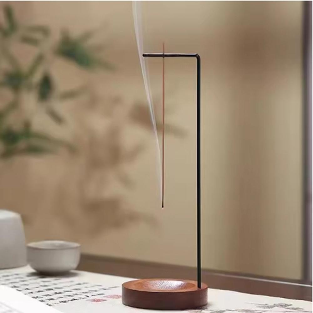 Incense Holder, Multi-Purpose Design Wooden Incense Burner ash Catchefor Home Decor Yoga Spa