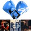1 Pair Boxing Gloves Sanda Boxglove Kenpo Training Practicing Equipments for Adult Childrenblue