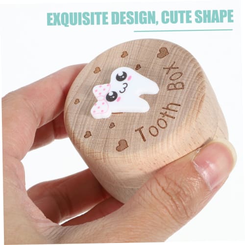 HAPINARY Wooden Haircut Keepsake Box, Kids' Hair Storage Container, Compact Keepsake Box for Storing Your Child's First Haircut