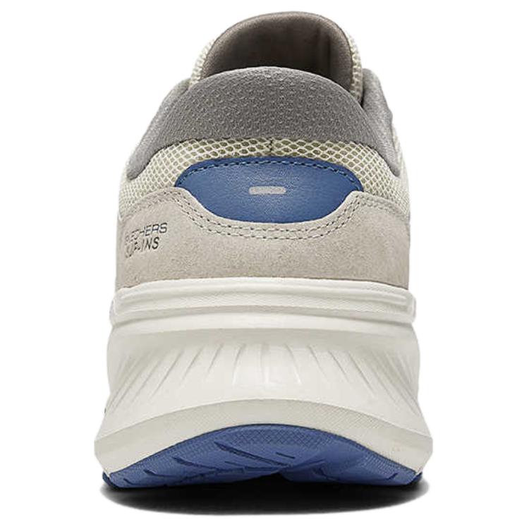 Skechers Sport Mens Comfortable Versatile Synthetic Leather Wear-Resistant Breathable Warm Low-Top Running Shoes Men Sneakers Off-White 232947-OFWT