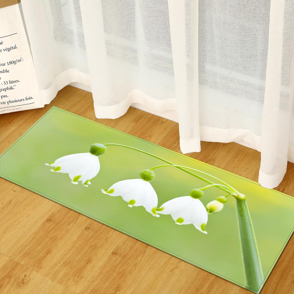 Fresh Entrance Door Mat Bathroom Absorbent Floor Mat Bedroom Living Room Bedside Blanket Carpet