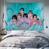 Boy Band NNCT Wish Singer Printed Large Wall Tapestry Wall Hanging Decoration Household Decor Blanket