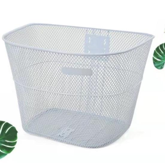 Bike Basket Thickened with Screw Sturdy Multifunctional Easy To Install Item Storage Metal Large Capacity Cycling Basket Student Bike Accessories