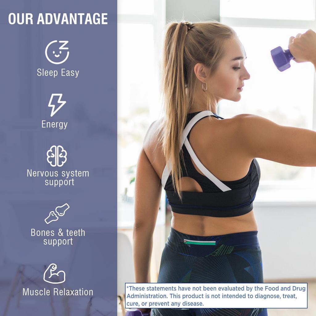 Magnesium 12-in-1 Complex Capsules, 700 Mg Per Serving, Containing a Mixture of Magnesium Glycine, Magnesium Citrate, and Magnesium Malate.