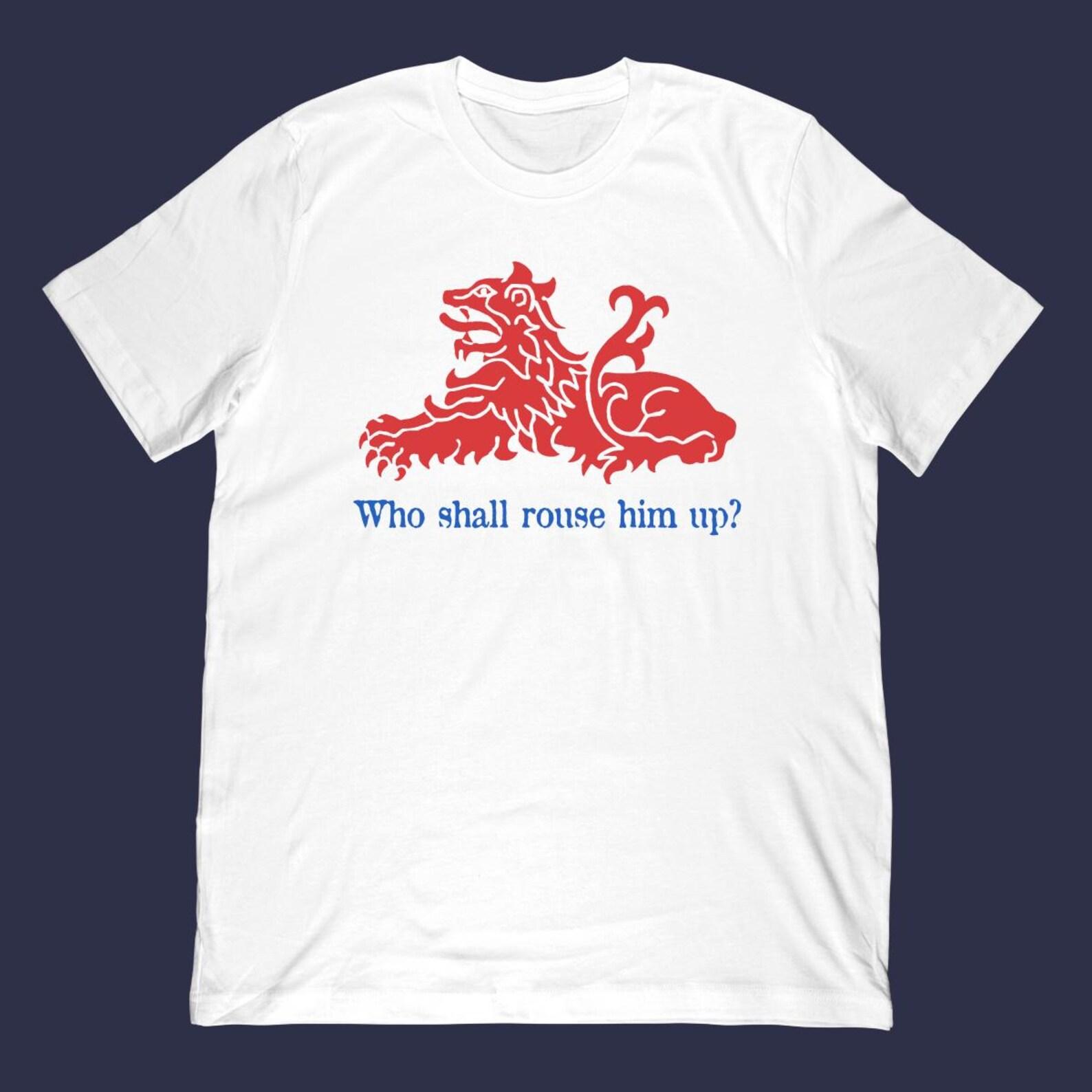 Who Shall Rouse Him Up? | England Lion T-shirt L