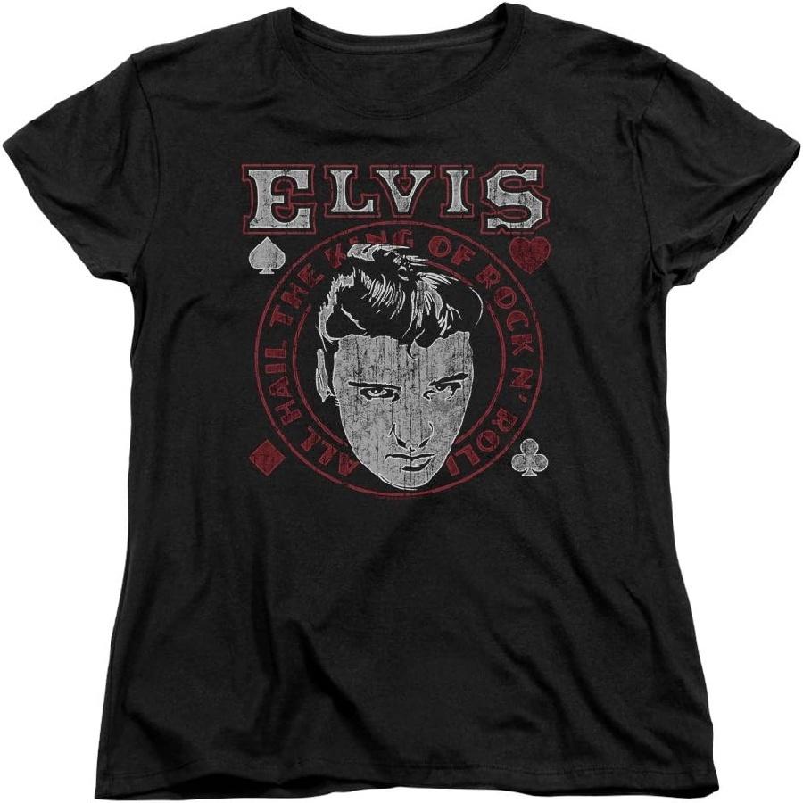 

Elvis Presley - Womens Hail The King T-Shirt XXXXXL чорний