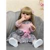 Full Body Soft Silicone Lifelike Real Touch Reborn Baby Girl Lovely Betty With Long Hair Toddler Princess Doll