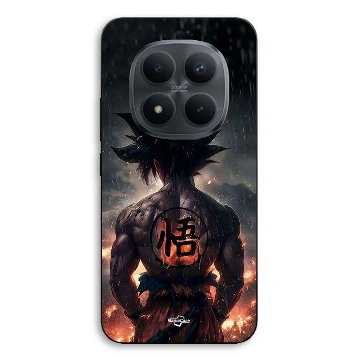 Coque de téléphone - MANIACASE - Xiaomi Redmi Note 15 Pro Plus 5G - Silicone TPU - Dragon Ball Goku Kanji (sagesse) - Noir