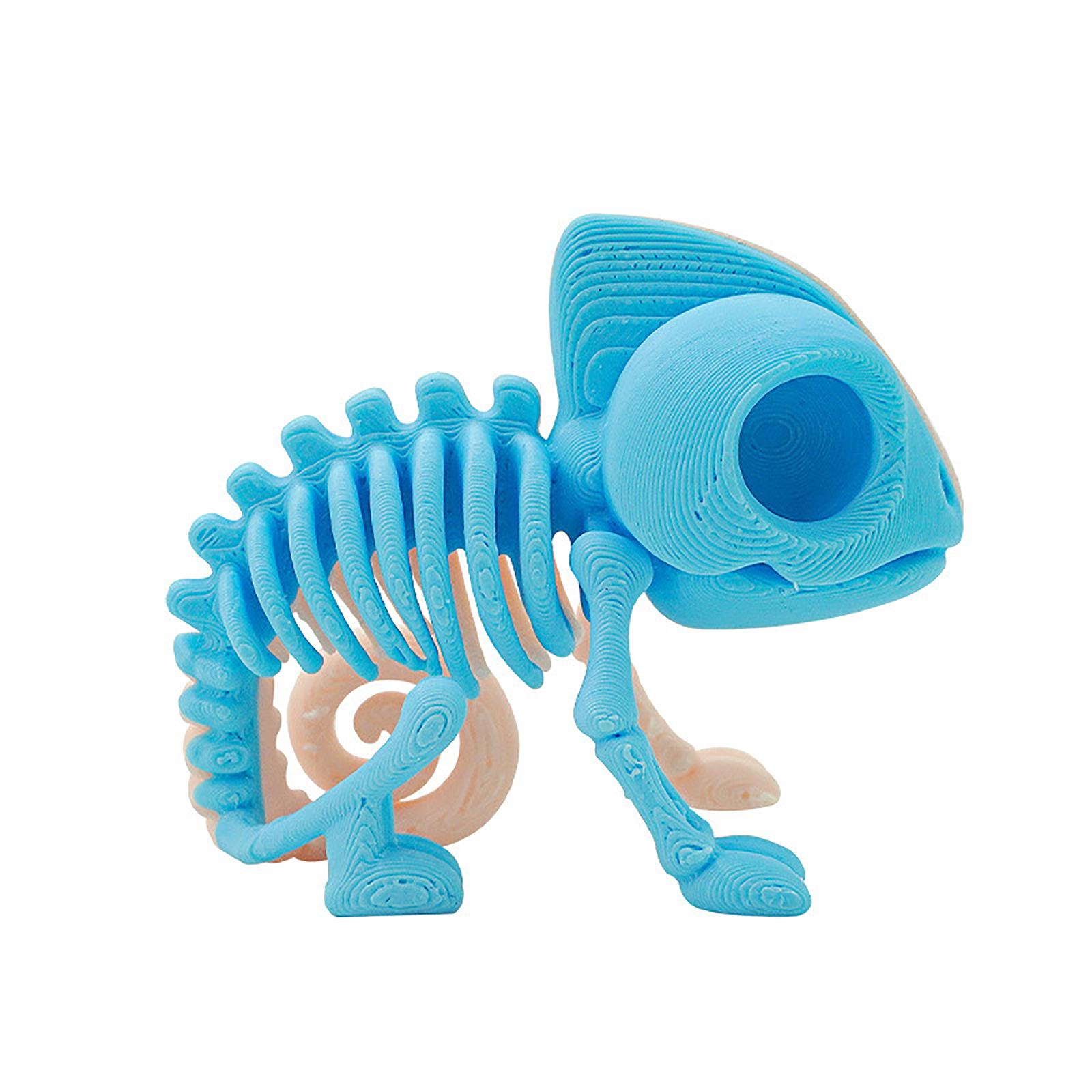 

Скульптура скелета, напечатанная на 3D-принтере, креативная фигурка, украшение для дома и рабочего стола, праздничный орнамент для Хэллоуина One Size