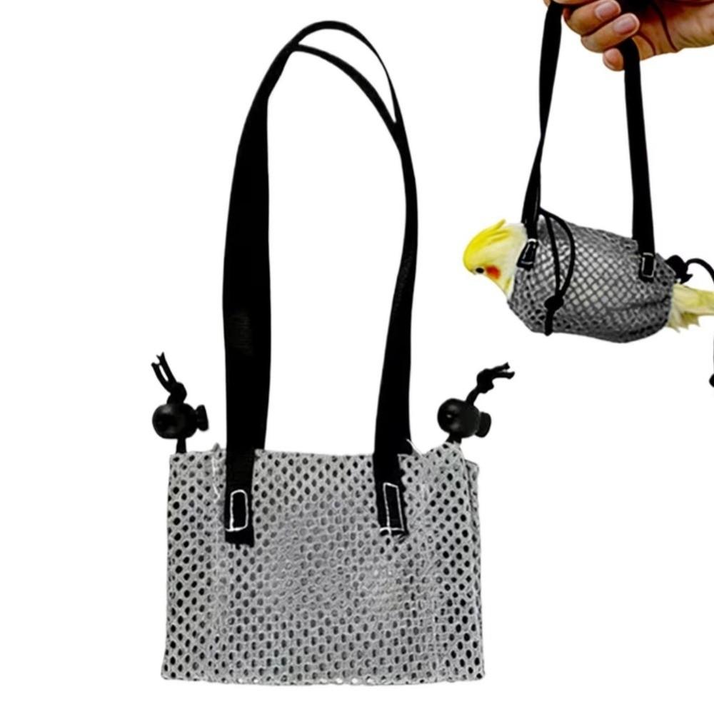 Breathable Parrot Walking Bag Anti Escape Adjustable Strap Portable Bird Carrier with Harness Anti-Fly Pet Carrier Bag