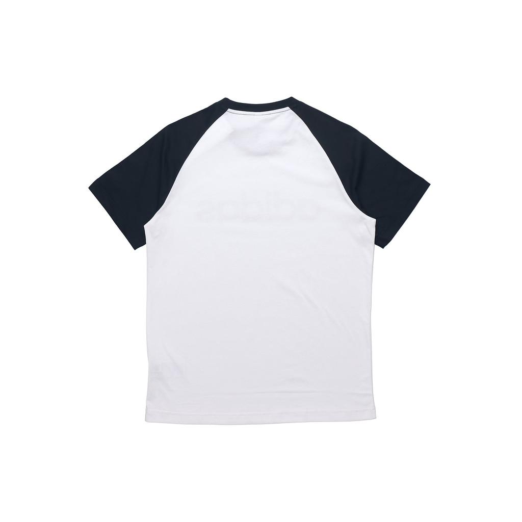Adidas Neo Essential Raglan T With Logo Print Men Tops White GJ8945