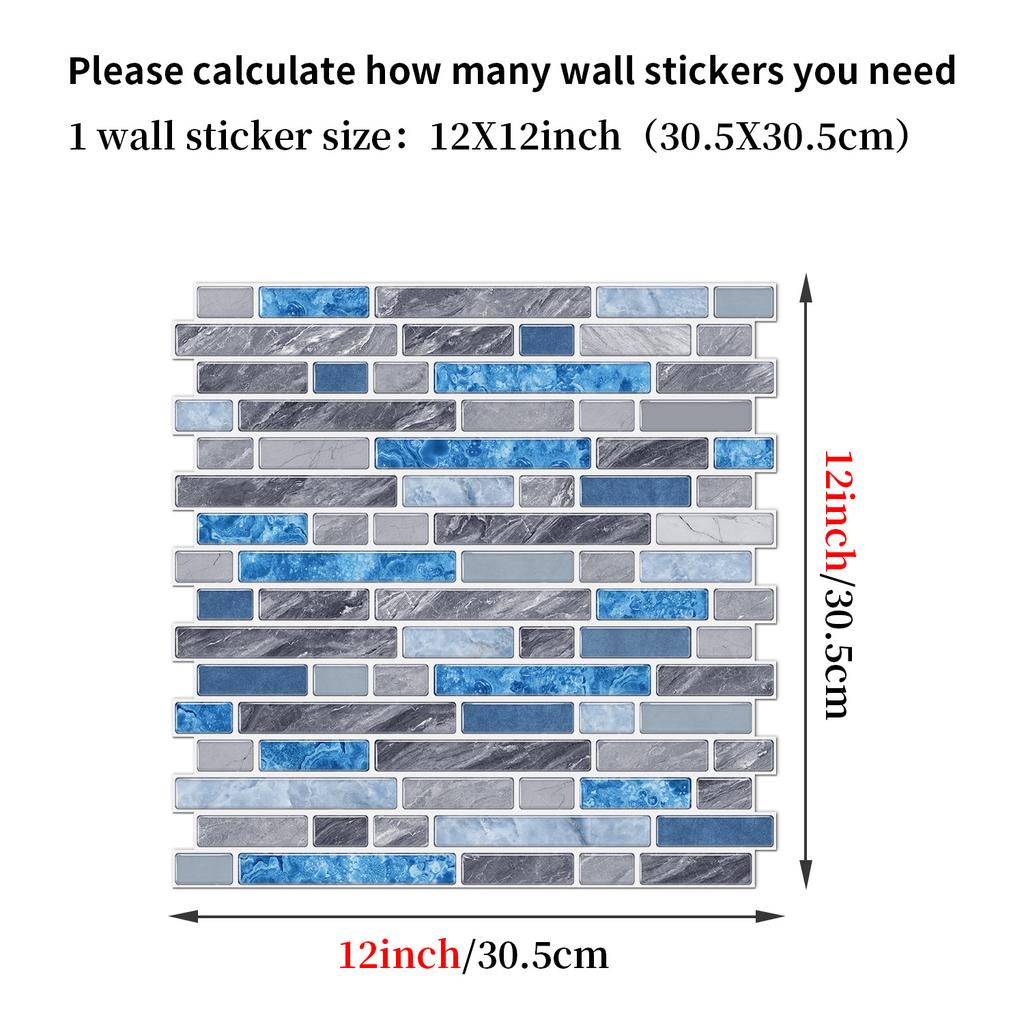 Diy Imitation Glue Special-Shaped Wall Sticker, Self-Adhesive Waterproof Kitchen Bathroom Decoration Pvc Tile Sticker Wallpaper Wallpaper