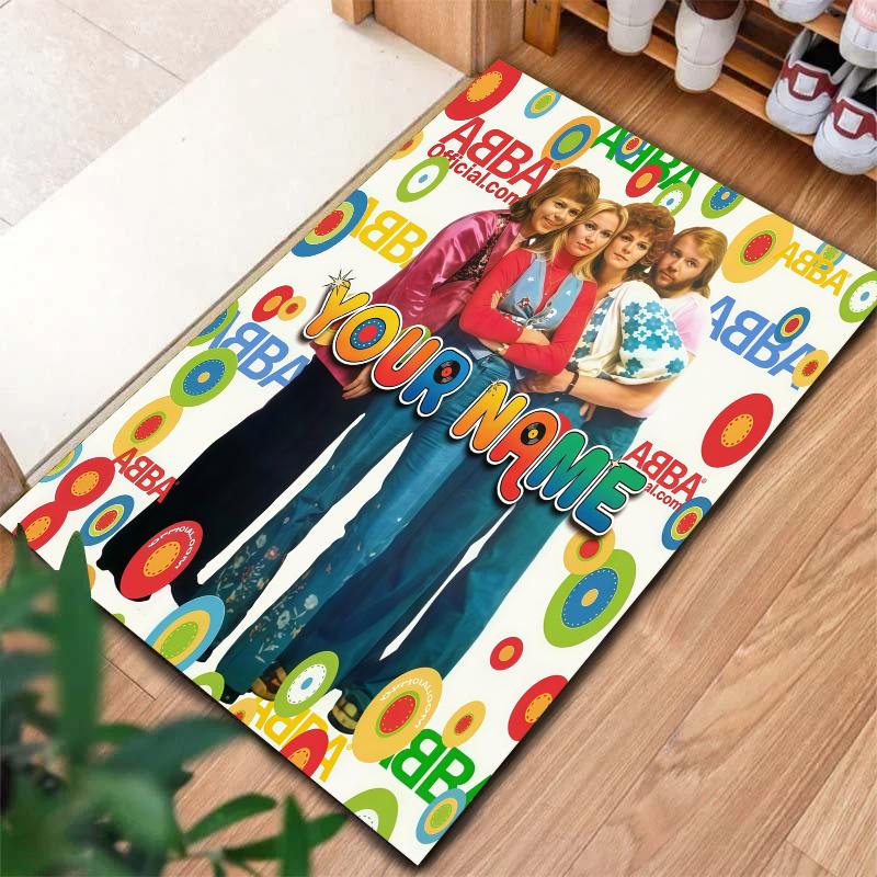 Abba Custom Name Carpet Rug For Living Room Bedroom Home Sofa Decoration Kids Play Nonslip Floor Mat