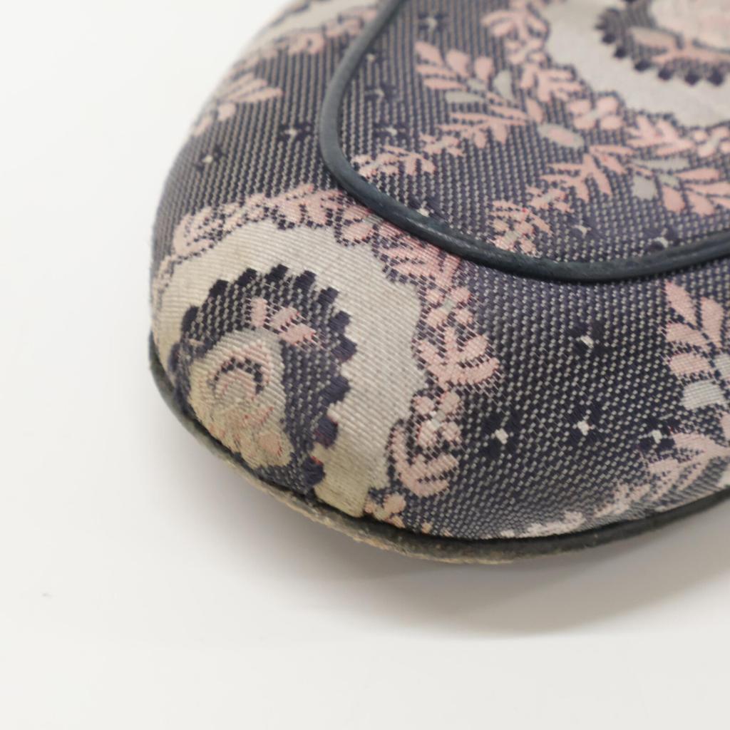 GUCCI 423514 Princetown Horsebit Slippers/Sandals shoes 36 Navy systemUsed