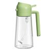 Zwei-in-Eins-Sprühflasche für lebensmittelechtes Olivenöl, Sprühflasche aus Glas, Spender, geeignet für Grillen, Backen und Kochen