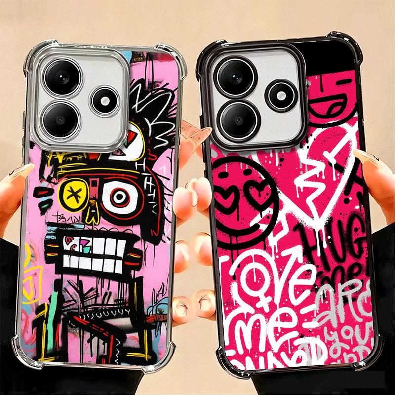 Graffiti Fashion Art Soft Phone Case For Xiaomi Poco X7 X8 Pro Max X6 X5 X3 F8 Ultra F7 M8 M7 M5S Redmi 15C 15A 15 14C 13C 12C 1