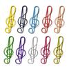 10/20pcs Color Music Note Paper Clip | Assorted Colors, Musical Note Bookmarks for Organizing Documents,Reading folder