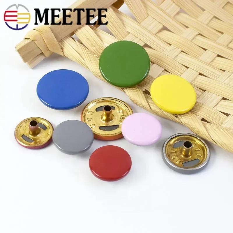 10/20 Set Meetee 12-17mm Bottoni a Pressione Chiusure Bottoni a Pressione Colorati Artigianato della Pelle Abbigliamento Borse Decorazione Accessori per Cucito