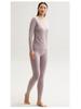 Men's and Women's Skin-Friendly Thermal Underwear Suit - Pure Cotton, Solid Color, Thin Design, Antibacterial, Large Sizes, Autumn/Winter Wear