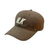 Japanese Autumn And Winter Retro Polished Baseball Cap Men'S Casual Embroidery Soft Top Cap Big Head Showing Face Small Sun Hat